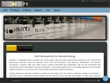 Tablet Screenshot of nanopartz.com